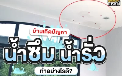 บ้านเกิดปัญหาน้ำซึม น้ำรั่ว ทำอย่างไรดี ?