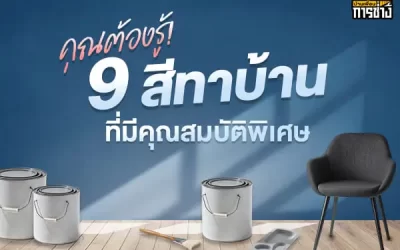 9 สีทาบ้านที่มีคุณสมบัติพิเศษที่คุณต้องรู้